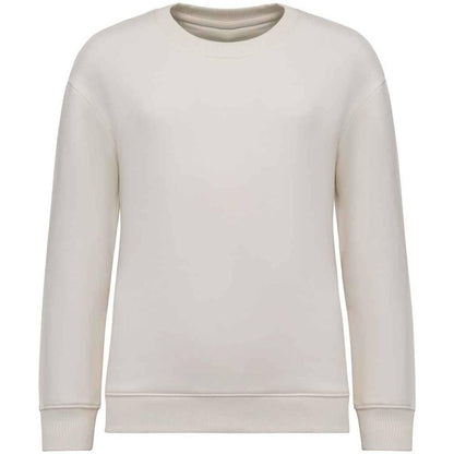 Ivory - Front - Native Spirit Childrens-Kids Round Neck Oversized Sweatshirt