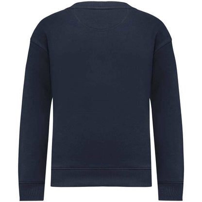 Navy - Back - Native Spirit Childrens-Kids Round Neck Oversized Sweatshirt