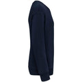 Navy - Side - Native Spirit Childrens-Kids Round Neck Oversized Sweatshirt
