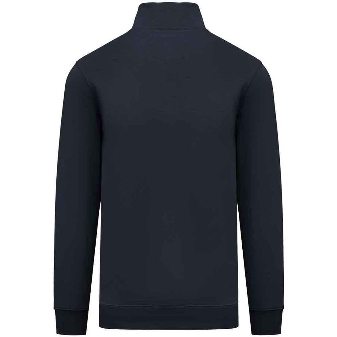 Navy - Back - Native Spirit Mens Quarter Zip Sweatshirt