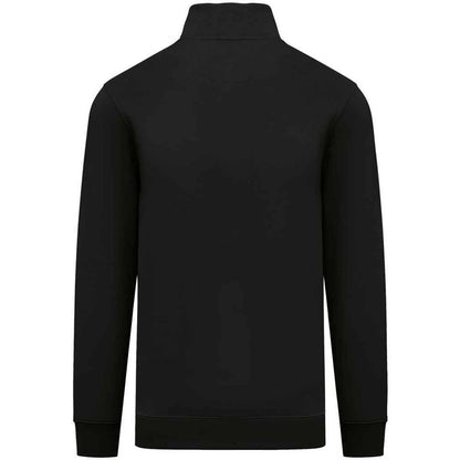 Black - Back - Native Spirit Mens Quarter Zip Sweatshirt