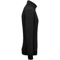 Black - Side - Native Spirit Mens Quarter Zip Sweatshirt
