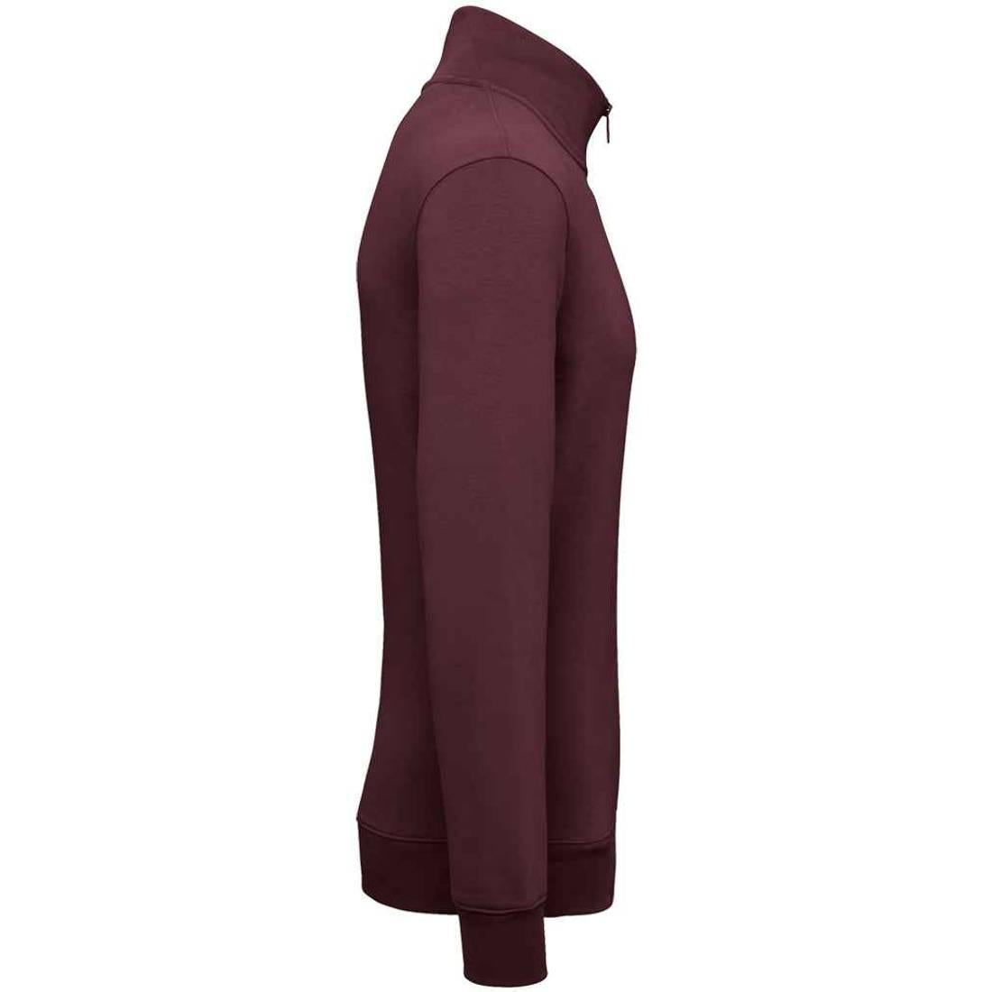 Dark Cherry - Back - Native Spirit Mens Quarter Zip Sweatshirt
