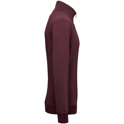 Dark Cherry - Back - Native Spirit Mens Quarter Zip Sweatshirt