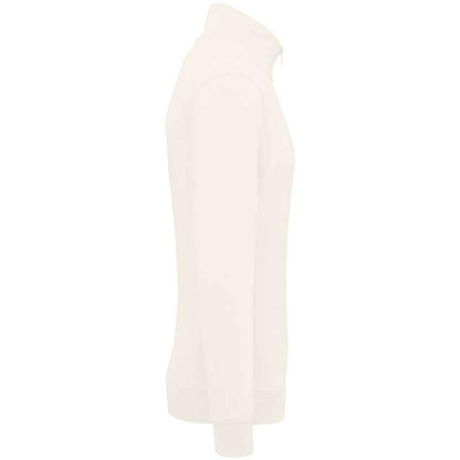 Ivory - Side - Native Spirit Mens Quarter Zip Sweatshirt
