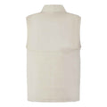 Natural - Back - Front Row Unisex Adult Sherpa Recycled Gilet