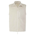 Natural - Front - Front Row Unisex Adult Sherpa Recycled Gilet