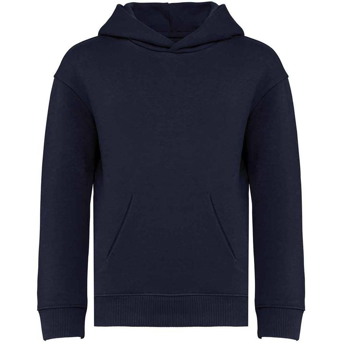 Navy - Front - Native Spirit Childrens-Kids Hoodie
