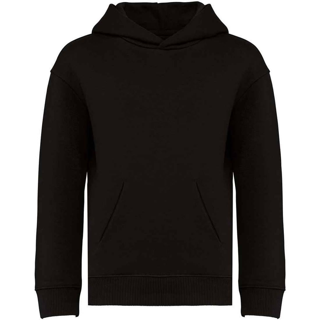 Black - Front - Native Spirit Childrens-Kids Hoodie