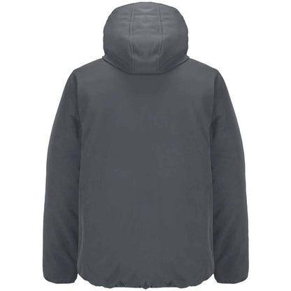Charcoal - Back - SOLS Mens Falcon Padded Soft Shell Jacket