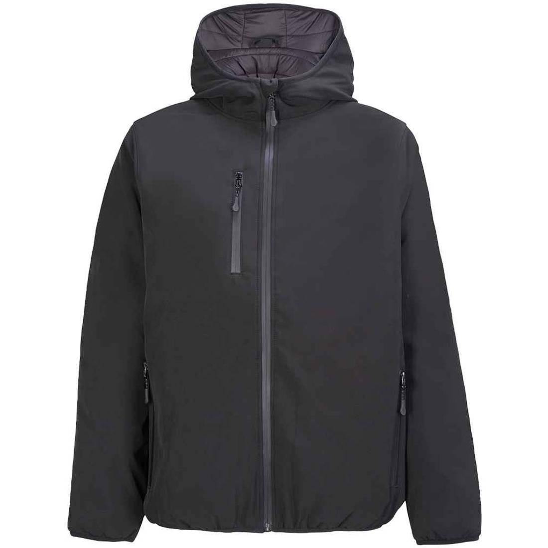 Black - Front - SOLS Mens Falcon Padded Soft Shell Jacket