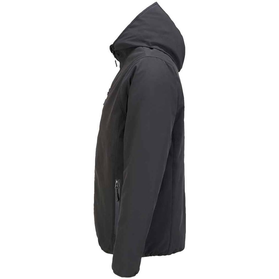 Black - Side - SOLS Mens Falcon Padded Soft Shell Jacket