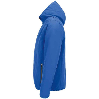 Royal Blue - Side - SOLS Mens Falcon Padded Soft Shell Jacket