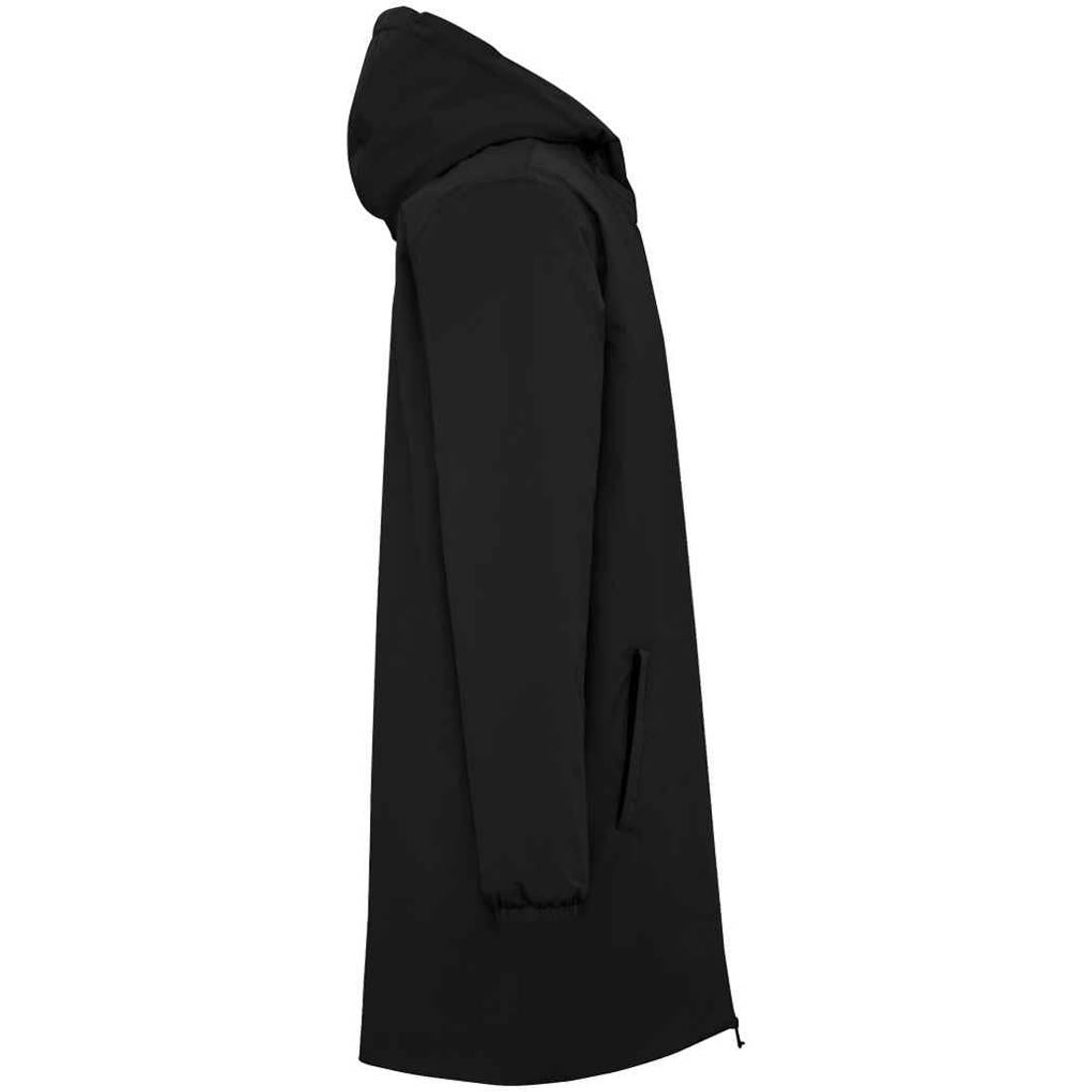 Black - Side - Native Spirit Unisex Adult Sherpa Lined Waterproof Jacket