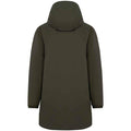 Organic Khaki - Back - Native Spirit Unisex Adult Sherpa Lined Waterproof Jacket