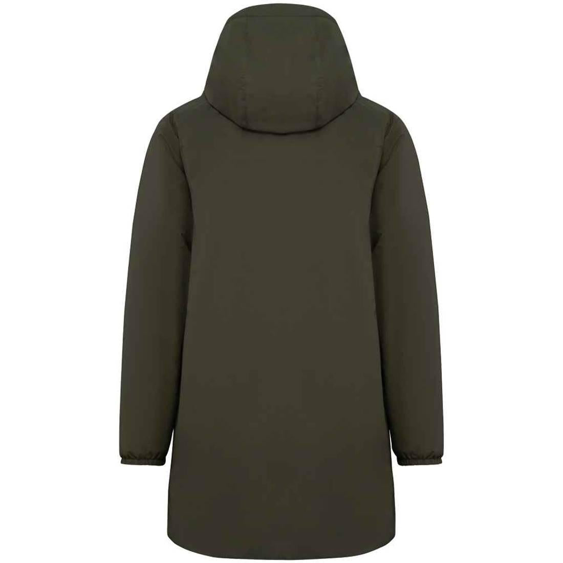 Organic Khaki - Back - Native Spirit Unisex Adult Sherpa Lined Waterproof Jacket