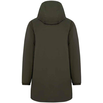 Organic Khaki - Back - Native Spirit Unisex Adult Sherpa Lined Waterproof Jacket