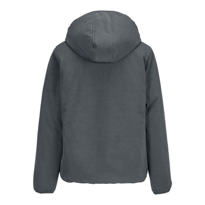 Charcoal - Back - SOLS Womens-Ladies Falcon Padded Soft Shell Jacket