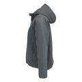 Charcoal - Side - SOLS Womens-Ladies Falcon Padded Soft Shell Jacket