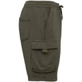 Washed Organic Khaki - Side - Native Spirit Mens French Terry Washed Cargo Shorts