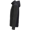 Black - Side - SOLS Mens Race Hooded Soft Shell Jacket
