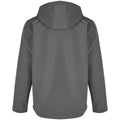 Charcoal - Back - SOLS Mens Race Hooded Soft Shell Jacket