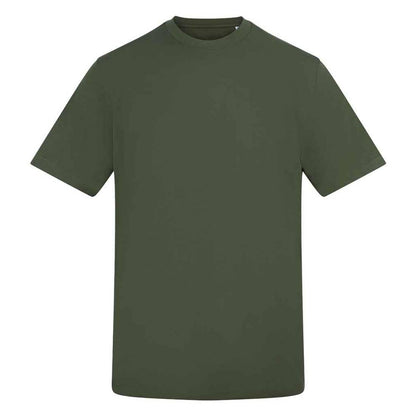 Earthy Green - Front - Awdis Unisex Adult Cotton T-Shirt