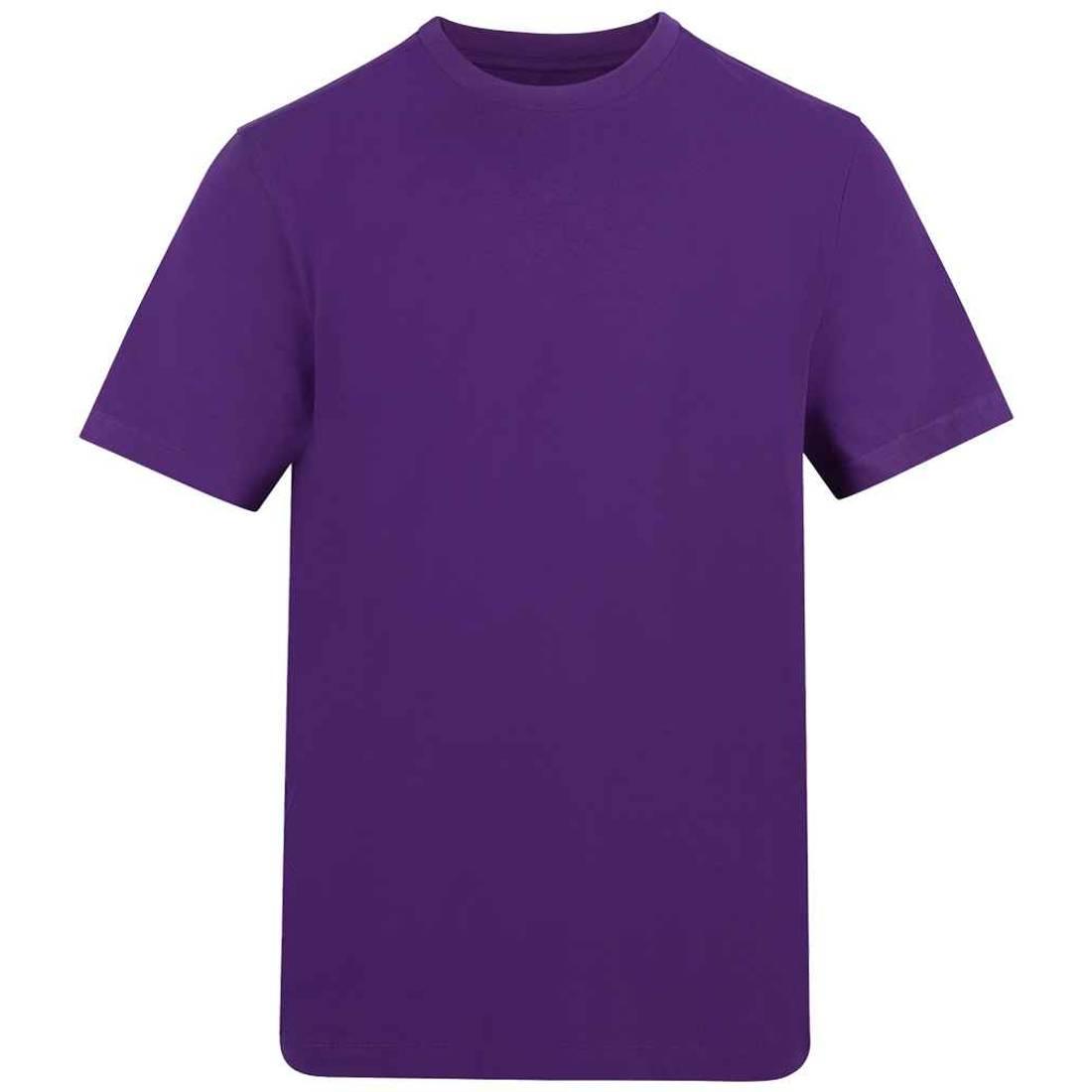 Purple - Front - Awdis Unisex Adult Cotton T-Shirt