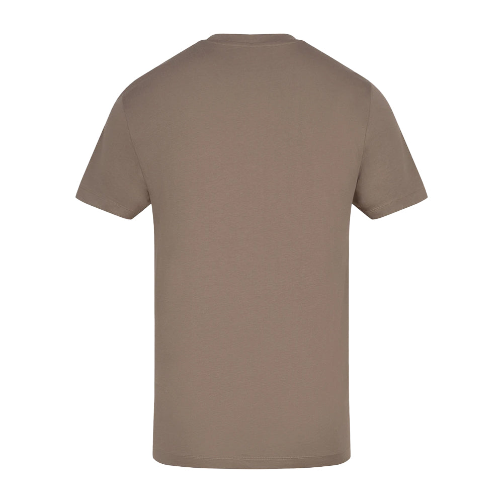 Mocha - Back - Awdis Unisex Adult Cotton T-Shirt