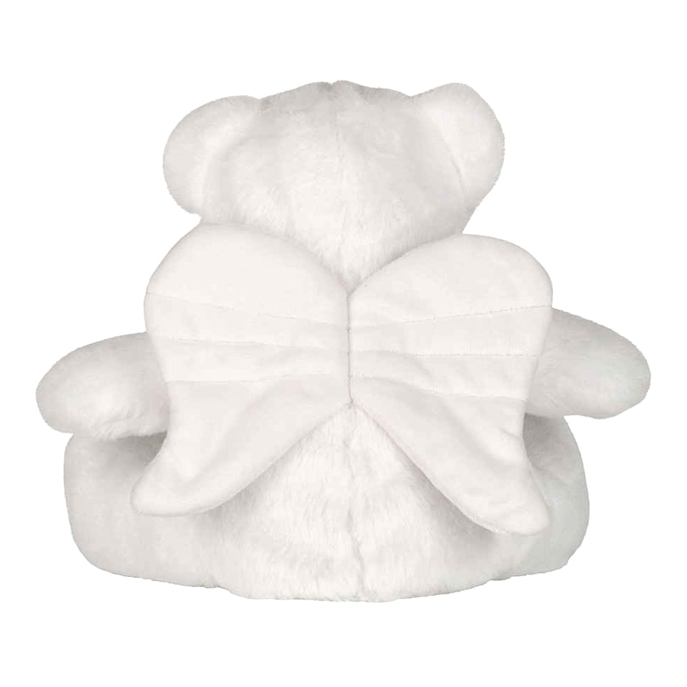 White - Back - Mumbles Printme Mini Angel Bear Plush Toy