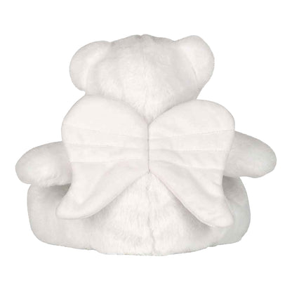 White - Back - Mumbles Printme Mini Angel Bear Plush Toy