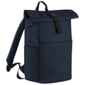 Navy - Back - Bagbase Premium Roll Top Recycled Backpack