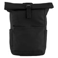 Black - Front - Bagbase Premium Roll Top Recycled Backpack