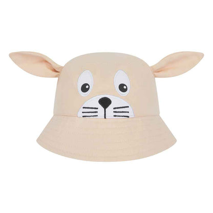 Light Brown - Front - Larkwood Baby Bunny Bucket Hat