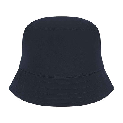 Navy - Front - Larkwood Baby Plain Bucket Hat