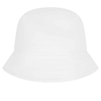 White - Front - Larkwood Baby Plain Bucket Hat