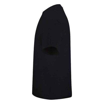 Deep Black - Side - Awdis Mens Signature Plain Heavyweight T-Shirt