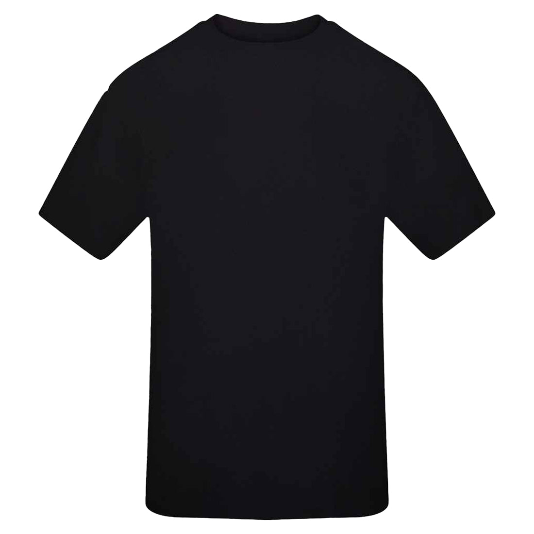 Deep Black - Front - Awdis Mens Signature Plain Heavyweight T-Shirt