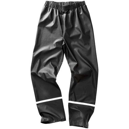 Black - Front - Result Genuine Recycled Mens Prism PU Waterproof Trousers