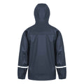 Navy - Back - Result Genuine Recycled Mens Prism PU Waterproof Jacket