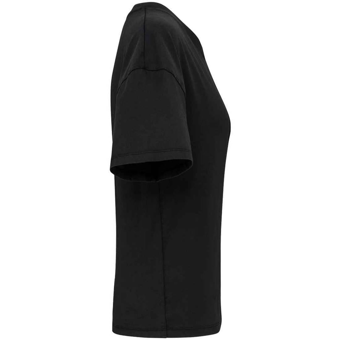 Washed Black - Side - Native Spirit Womens-Ladies Washed T-Shirt