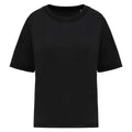 Washed Black - Front - Native Spirit Womens-Ladies Washed T-Shirt