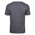 Black - Back - Tee Jays Mens Melange T-Shirt