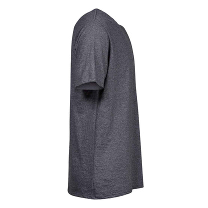 Black - Side - Tee Jays Mens Melange T-Shirt