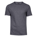 Black - Front - Tee Jays Mens Melange T-Shirt