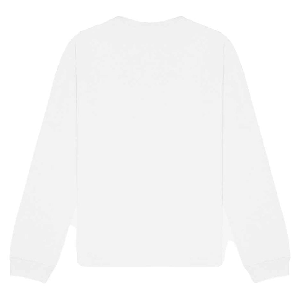 White - Back - Bella + Canvas Unisex Adult Heavyweight Long-Sleeved T-Shirt
