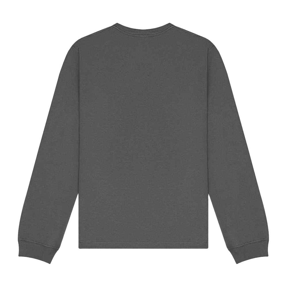 Asphalt - Back - Bella + Canvas Unisex Adult Heavyweight Long-Sleeved T-Shirt