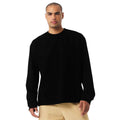 Black - Side - Bella + Canvas Unisex Adult Heavyweight Long-Sleeved T-Shirt