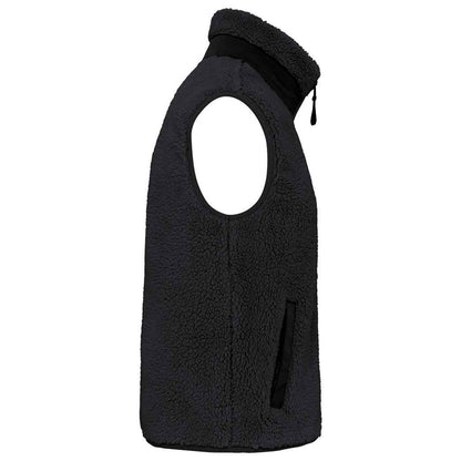 Black - Side - Native Spirit Unisex Adult Sherpa Body Warmer