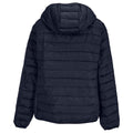 French Navy - Back - SOLS Womens-Ladies Stream Hooded Padded Jacket